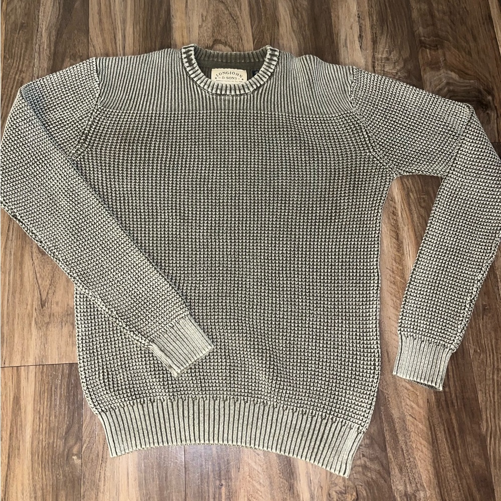 Long John & Sons Greenish Gray Thermal Sweater “for tall men”